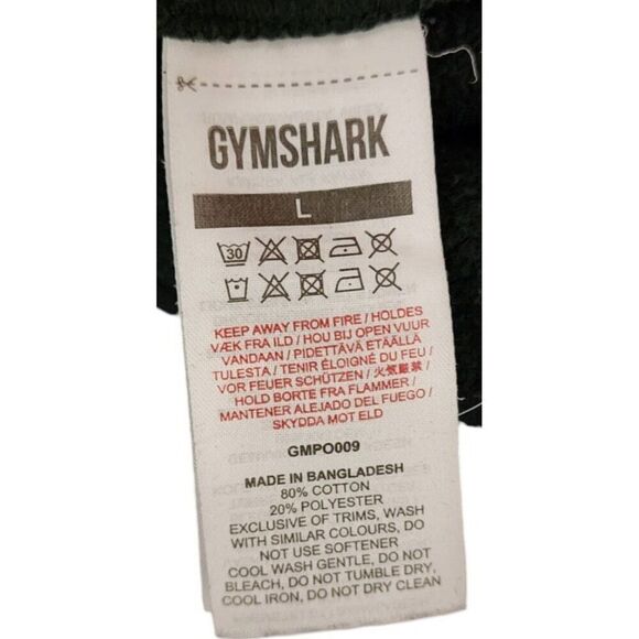 Gymshark Fitness Long Sleeve Sports Pullover Sweatshirt Hoodie Men Size L Black - Picture 6 of 7